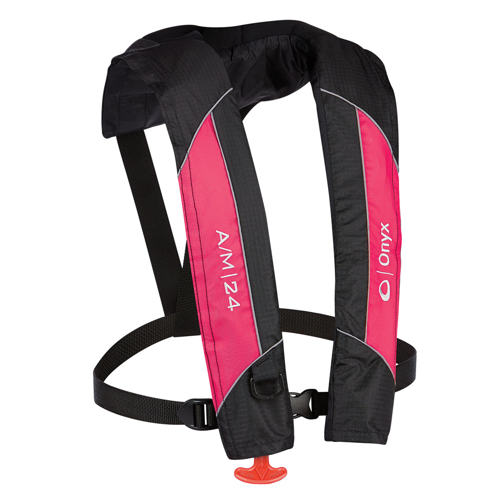 Onyx A/M-24 Automatic/Manual Inflatable PFD Life Jacket - Pink 132000-105-004-14