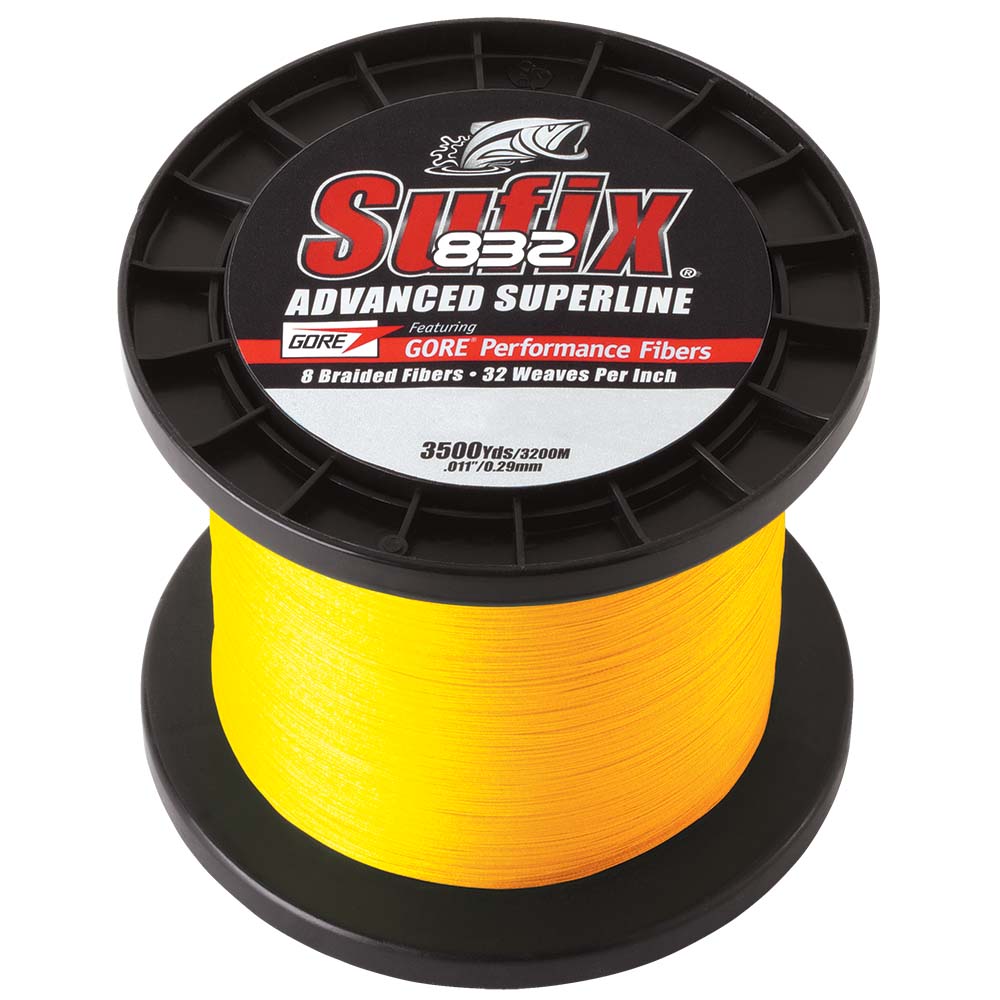 Sufix 832® Advanced Superline® Braid - 20lb - Hi-Vis Yellow - 3500 yds 660-420Y