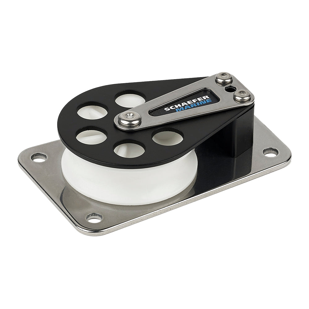 Schaefer Series 7 Flat Base/Aluminum Cheek/Delrin Sheave 704-11