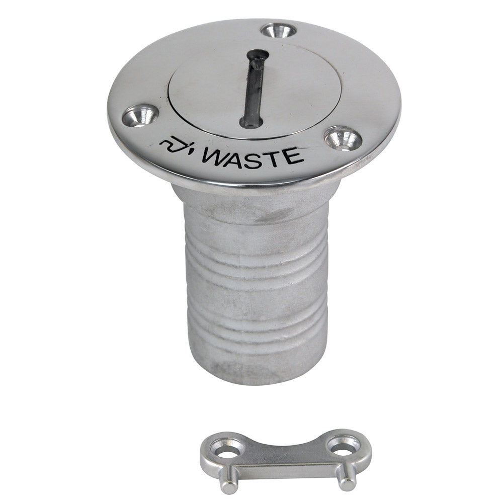 Whitecap Hose Deck Fill - 1-1/2" Hose Waste 6126C
