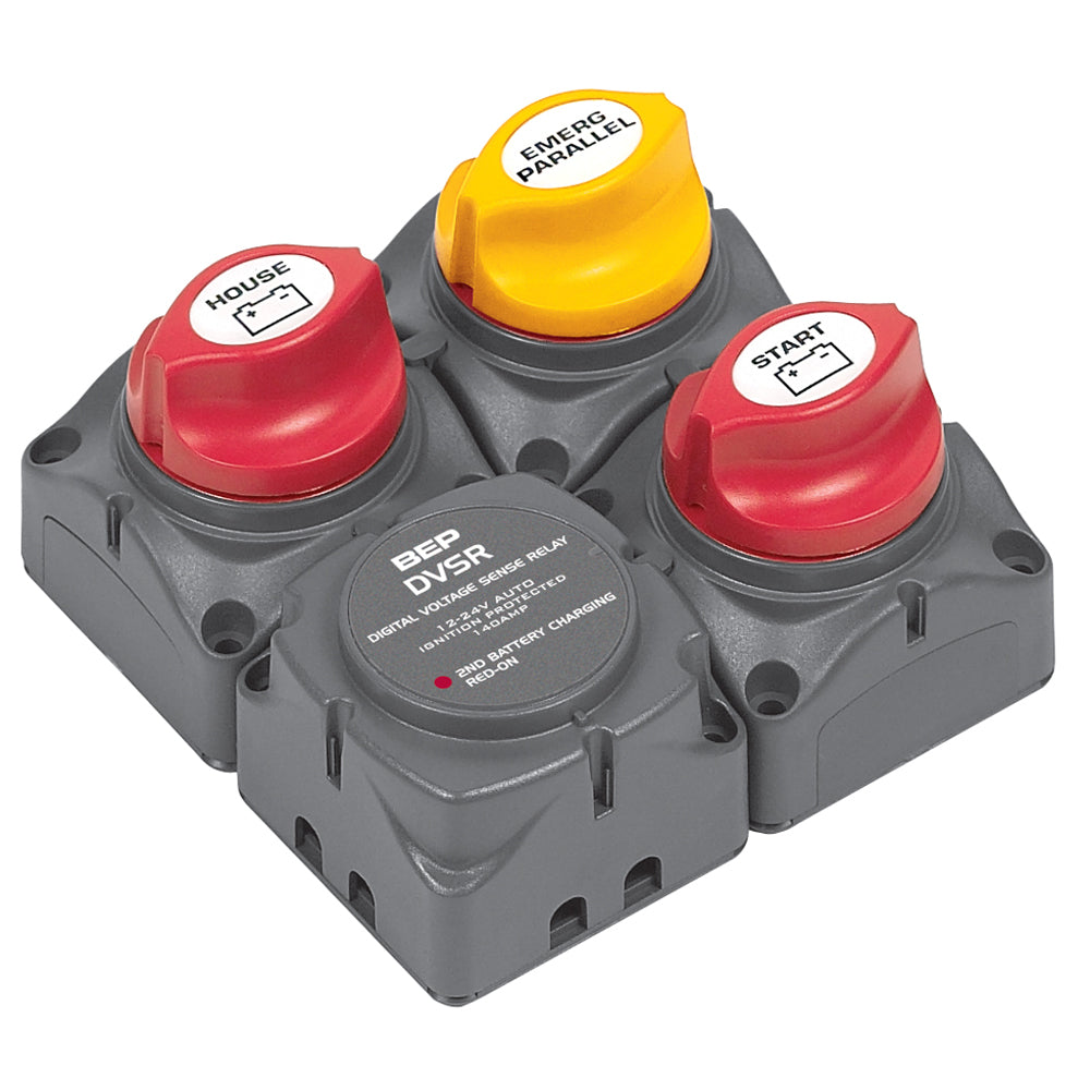 BEP Square Battery Distribution Cluster f/Single Engine w/Two Battery Banks 716-SQ-140A-DVSR