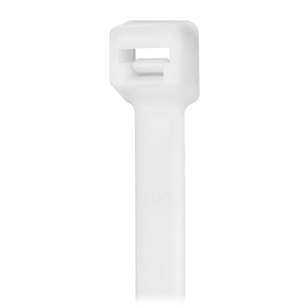 Pacer 11" Cable Tie - Natural Color - 50lb Tensile Strength - 3" Bundle Diameter - 100 Piece Bag CT3S-100