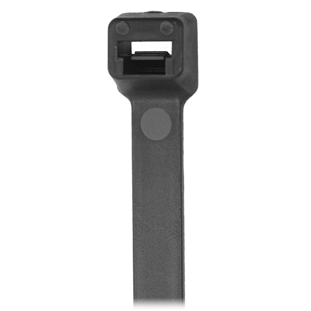 Pacer 15" Cable Tie - Black - 120lb Tensile Strength - 4" Bundle Diameter - 100 Piece Bag CT4H-50BK