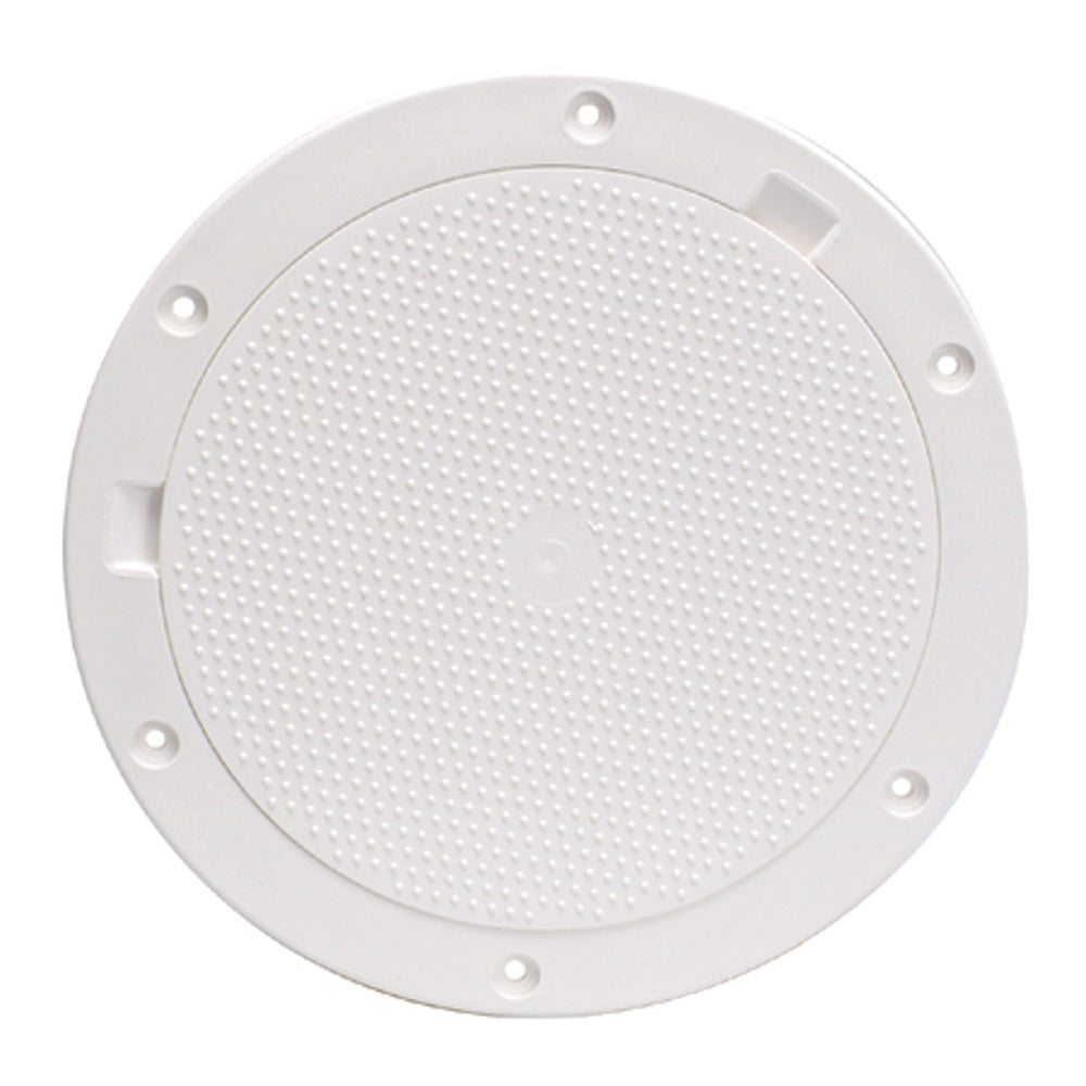 Beckson 8" Non-Skid Pry-Out Deck Plate - White DP83-W