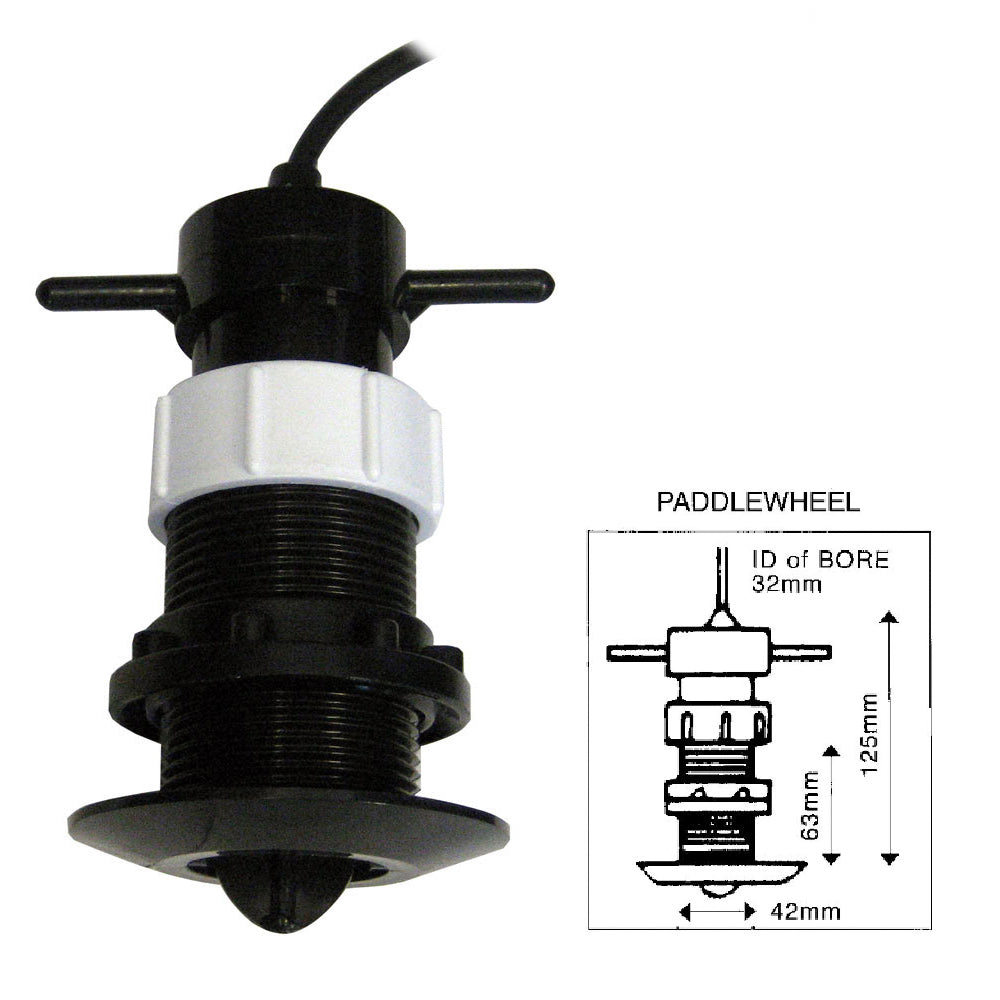 Clipper Speed Log Paddle Wheel Unit Complete with Thru Hull Fitting CLZ-PWU