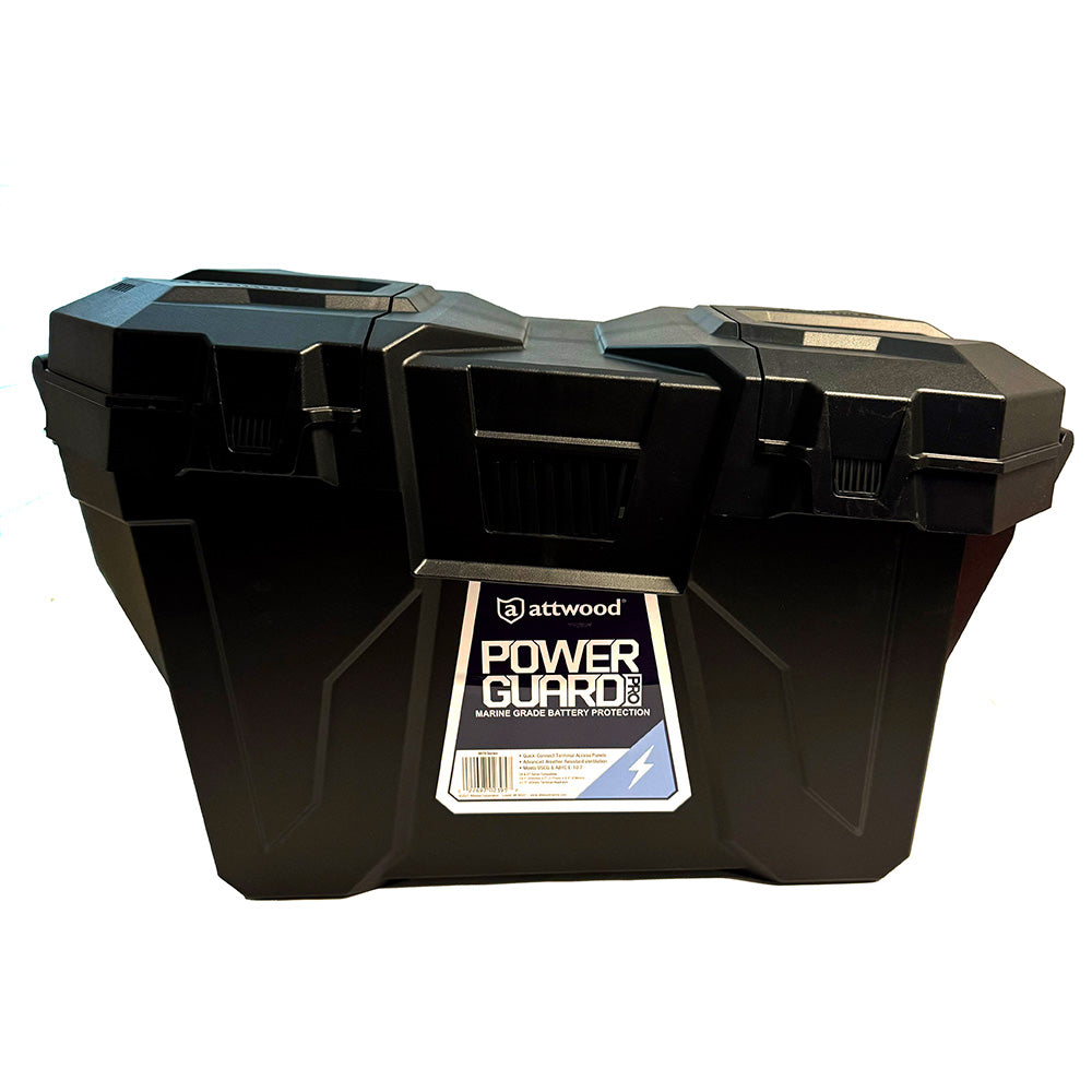 Attwood Marine PowerGuard PRO Battery Box, Fits Group 24, 27 and 31 Batteries, Polypropylene, Vented