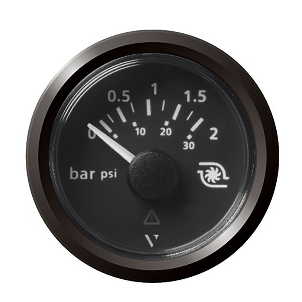 Veratron 52MM (2-1/16") ViewLine Boost Pressure Gauge 2 Bar/30 PSI - Black Dial & Triangular Bezel A2C59514152