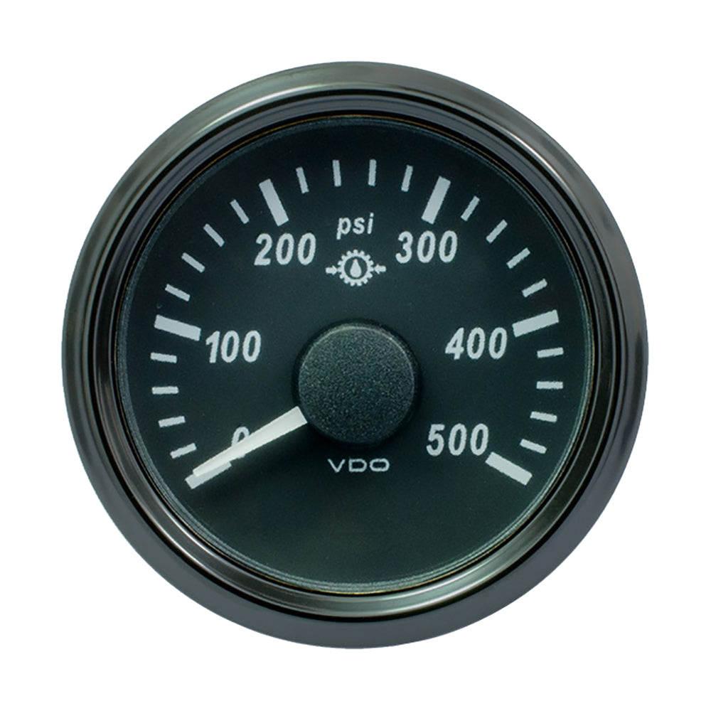 VDO SingleViu 52mm (2-1/16") Gear Pressure Gauge - 500 PSI - 0-4.5V A2C3832740030