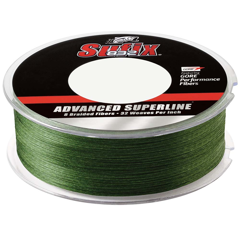 Sufix 832® Advanced Superline® Braid - 15lb - Low-Vis Green - 600 yds 660-215G