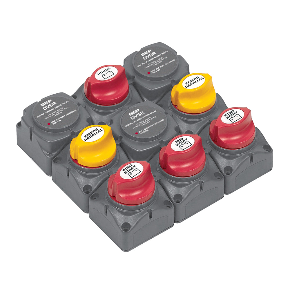 BEP Battery Distribution Cluster f/Triple Outboard Engine w/Four Battery Banks 719-140A-DVSR