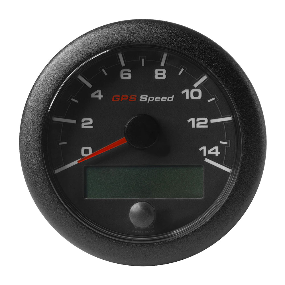 Veratron 3-3/8" (85mm) OceanLink® GPS Speedometer - Black Dial & Bezel (0-14 K/MPH/KMH) A2C1351970001
