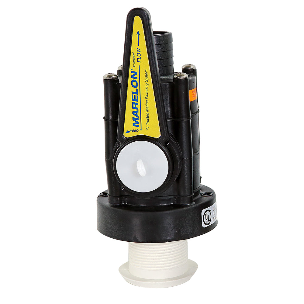 Forespar Marelon Full-Flow Seacock & 3/4" Mushroom Through-Hull 904043ABYC