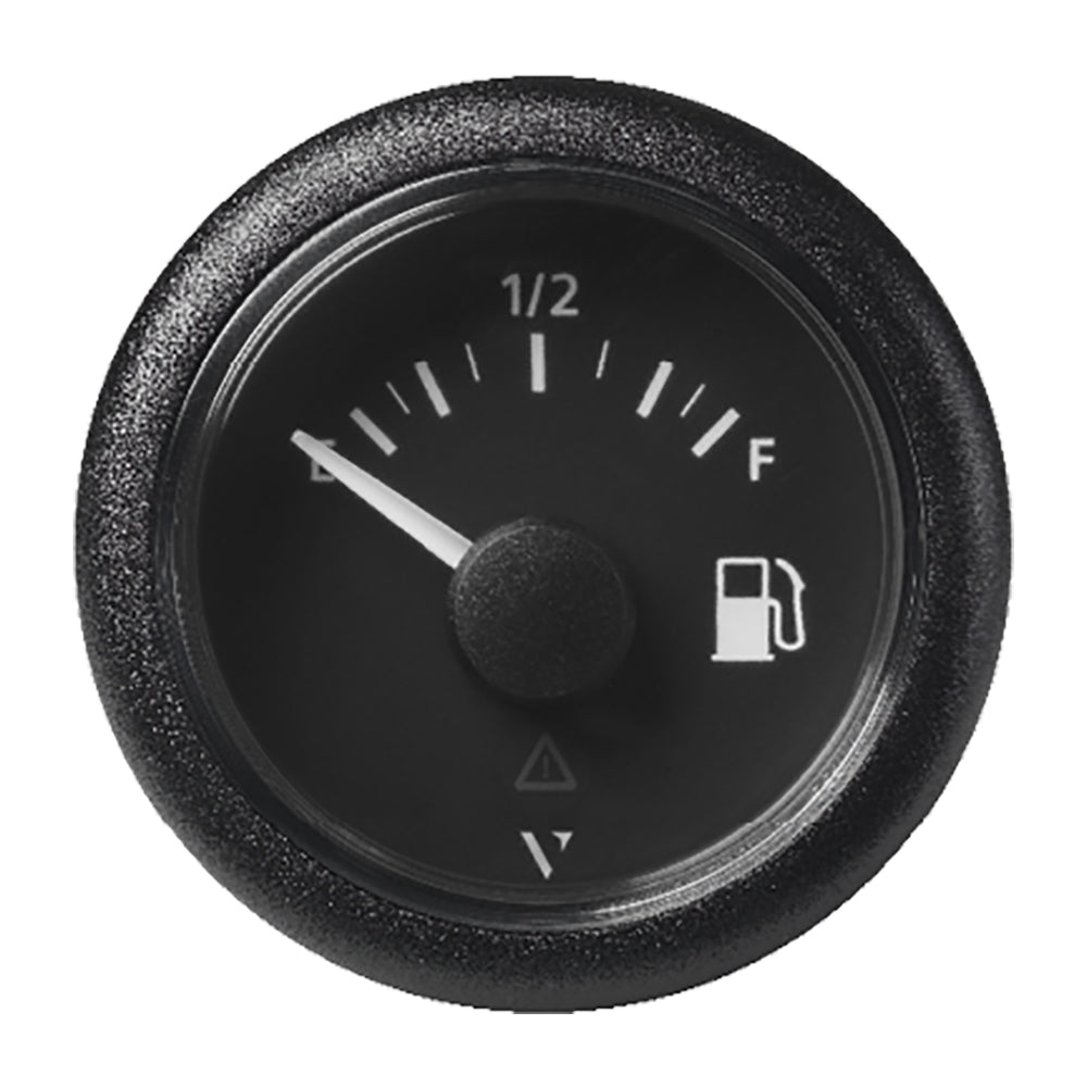 Veratron 52MM (2-1/16") ViewLine Fuel Level Gauge Empty-Full - 0-90 OHM - Black Dial & Round Bezel A2C59514085