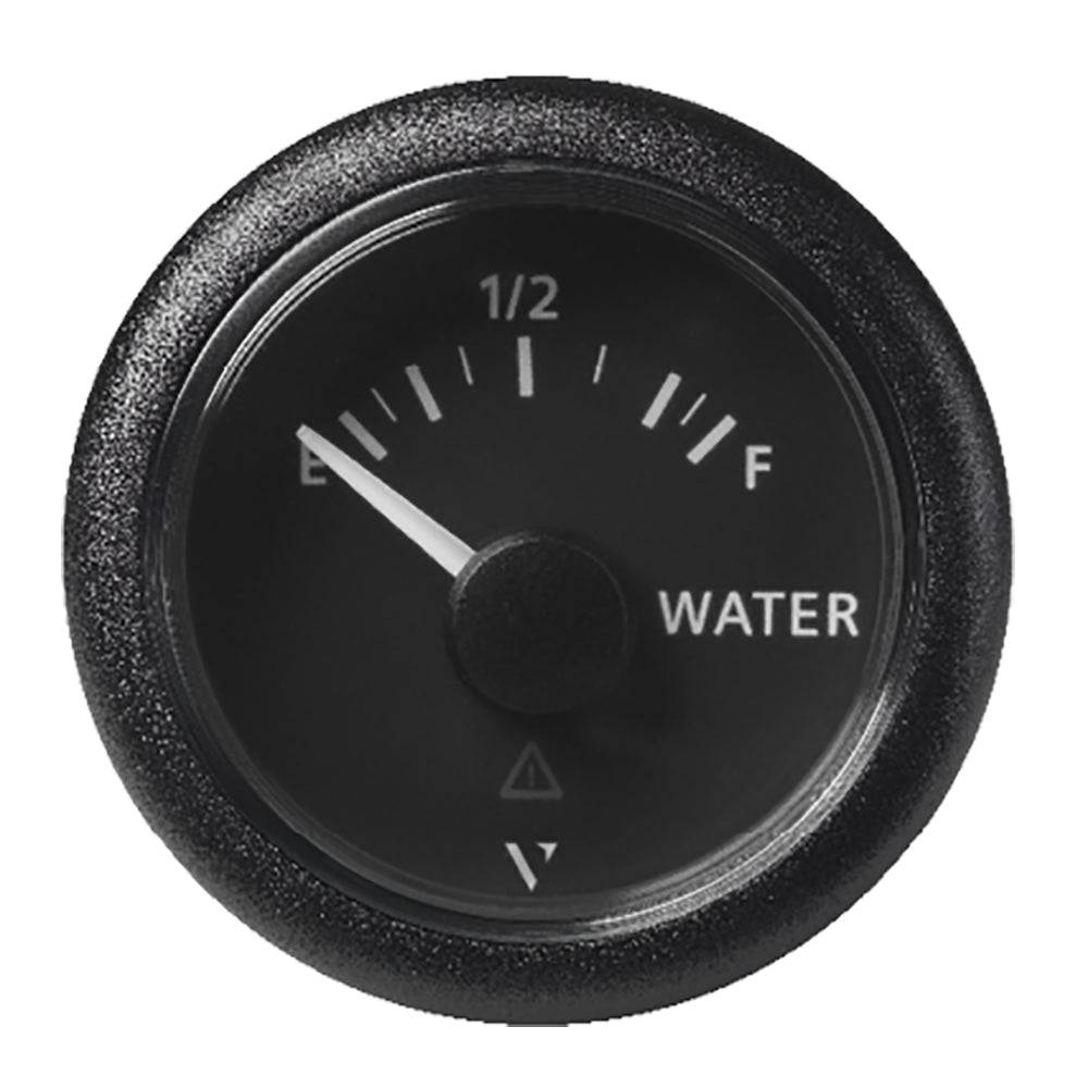 Veratron 52MM (2-1/16") ViewLine Fresh Water Resistive - Empty/Full - 3 to 180 OHM - Black Dial & Round Bezel A2C59514099