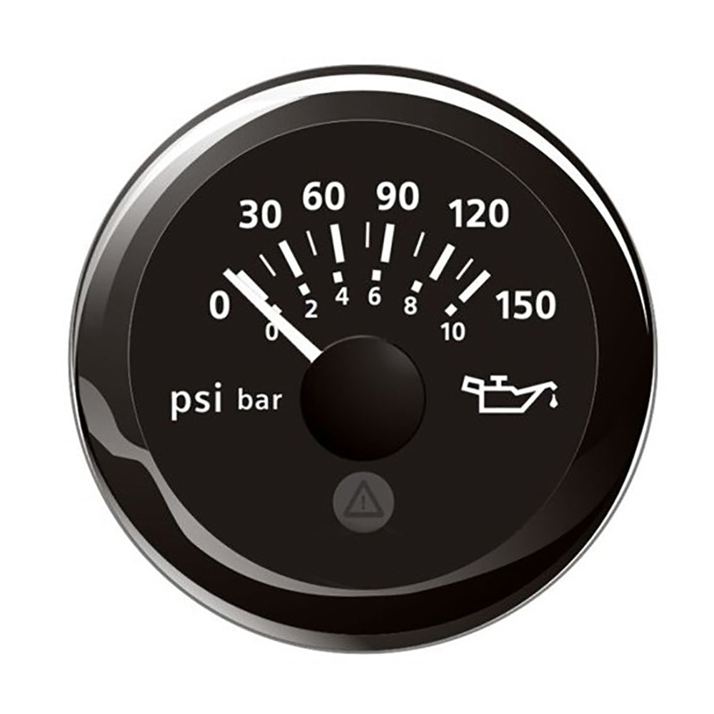 Veratron 52MM (2-1/16") ViewLine Oil Pressure Indicator 0 to 150 PSI - Black Dial & Round Bezel A2C59514118