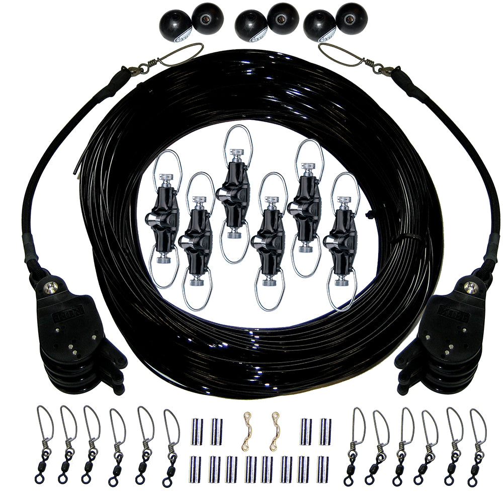 Rupp Triple Rigging Kit W/Lok-Ups & Nok-Outs - 520' Black Mono Cord CA-0160-MO