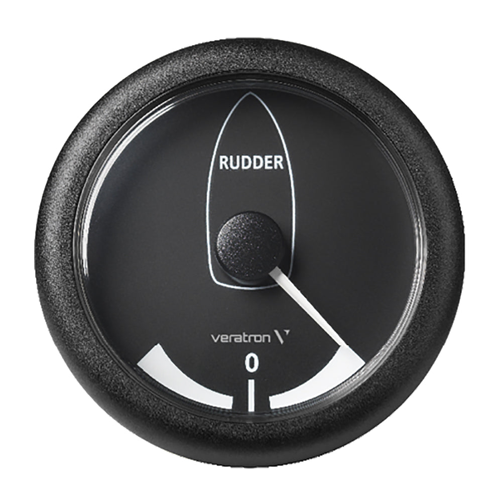 Veratron 3-3/8" (85MM) ViewLine Rudder Angle Indicator -45°/+45° - 8 to 32V - Black Dial & Bezel A2C59512410