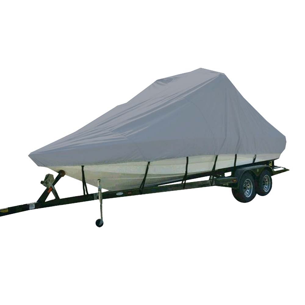Carver Sun-DURA® Specialty Boat Cover f/19.5' Inboard Tournament Ski Boats w/Tower & Swim Platform - Grey 81119S-11