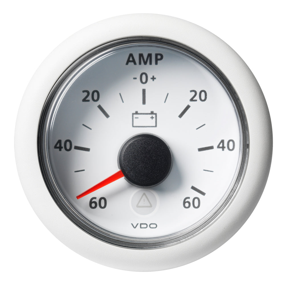 Veratron 52MM (2-1/16") ViewLine Battery Status Gauge -60/+60AMP - White Dial & Bezel A2C59512330