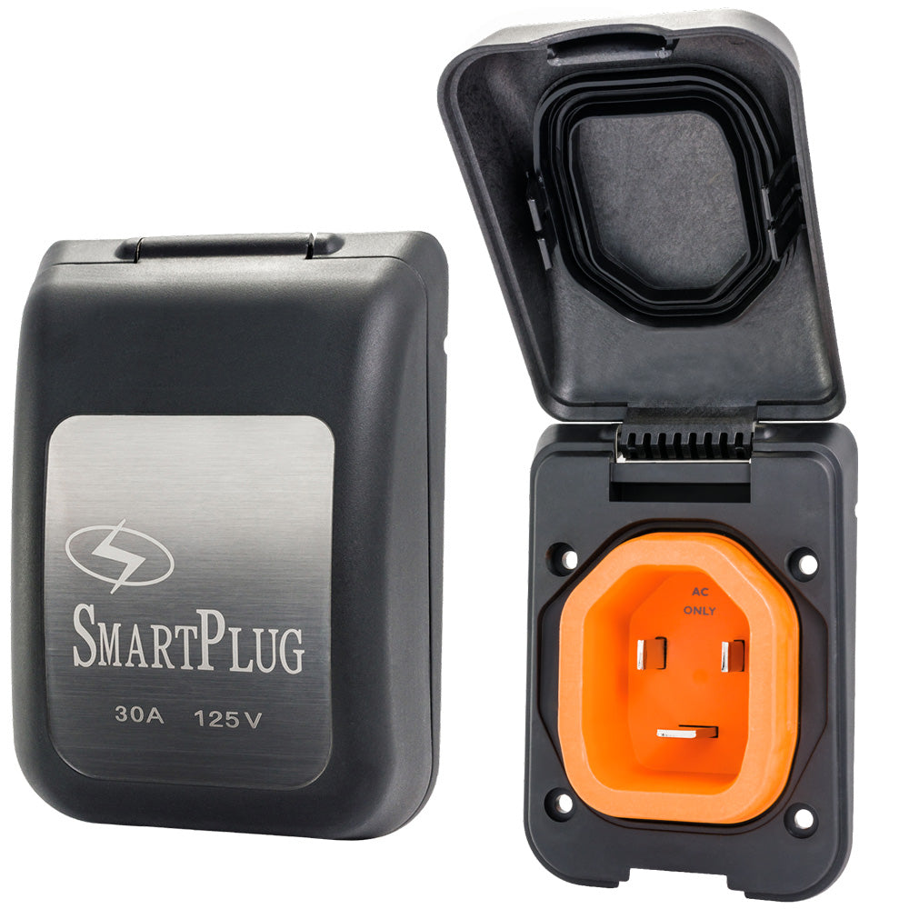 SmartPlug 30 AMP Male Non-Metallic Inlet Cover - Black BM30PB