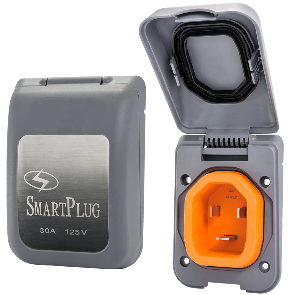 SmartPlug 30 AMP Male Non-Metallic Inlet Cover - Grey BM30PG