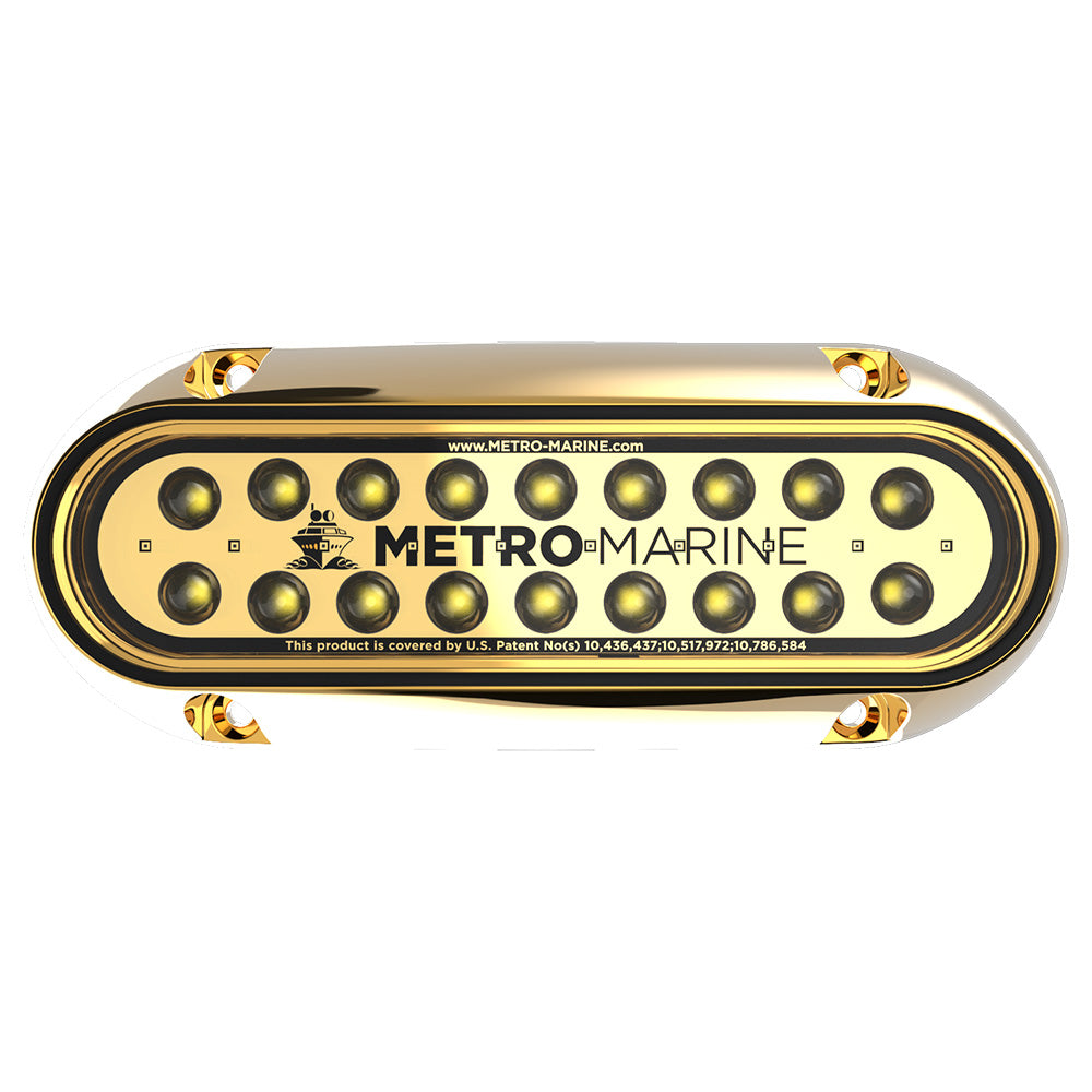Metro Marine High-Output Elongated Underwater Light w/Intelligent Monochromatic LEDs - White, 45° Beam F-BME1-H-W3-45