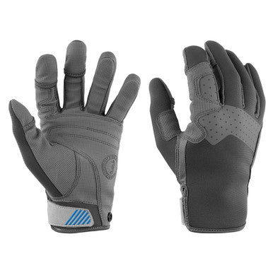 Mustang Traction Closed Finger Gloves - Grey/Blue - Small MA600302-269-S-267