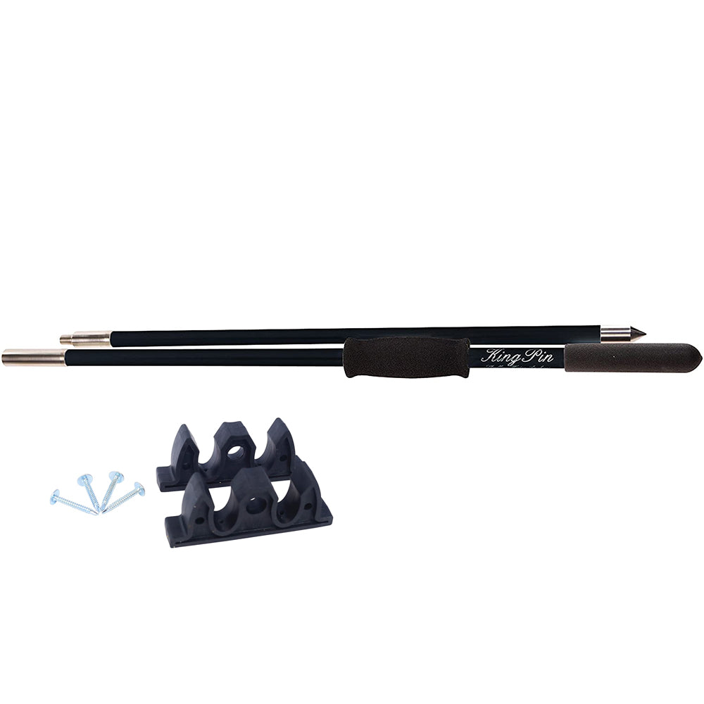 Panther 8' King Pin Anchor Pole - 2-Piece - Black KPP802B