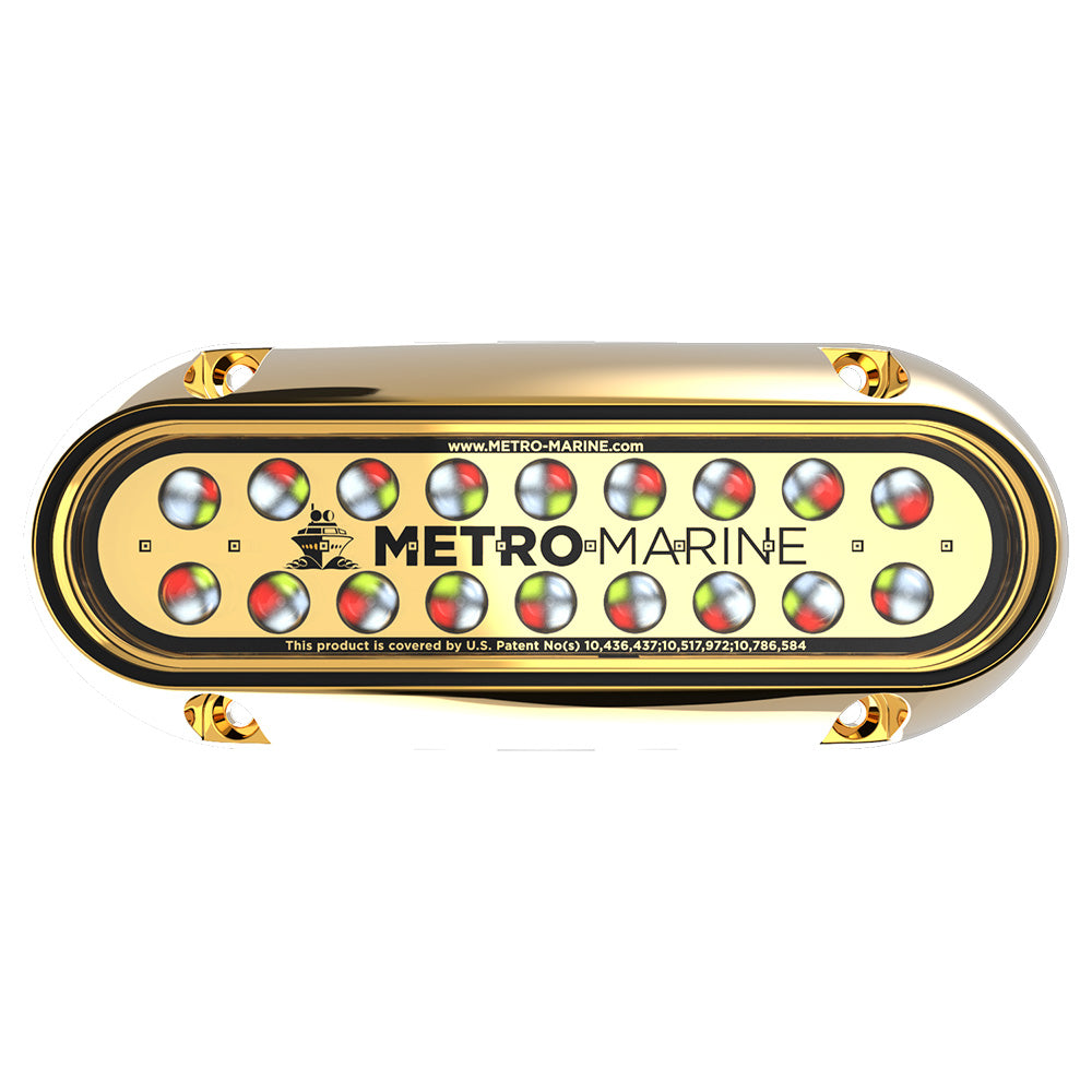 Metro Marine High-Output Elongated Underwater Light w/Intelligent Full Spectrum LED's - RGBW, 45° Beam F-BME1-H-FS-45