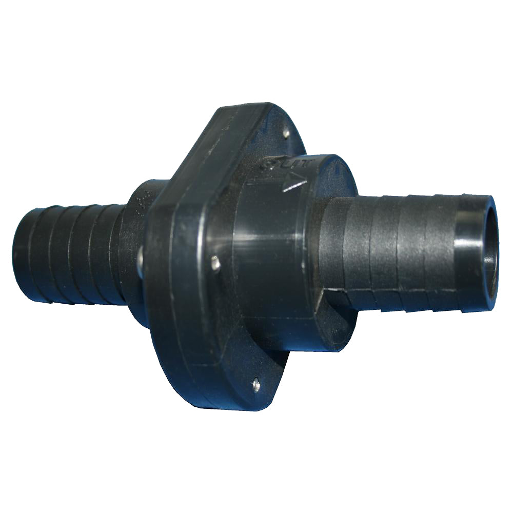 T-H Marine Double Barb Inline Scupper Check Valve - 1-1/8" - Black ILS-1200-DP