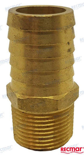 Recmar Ftg: Brass 3/4 Npt x 1 Hose Stra (Mp0000-800H7)