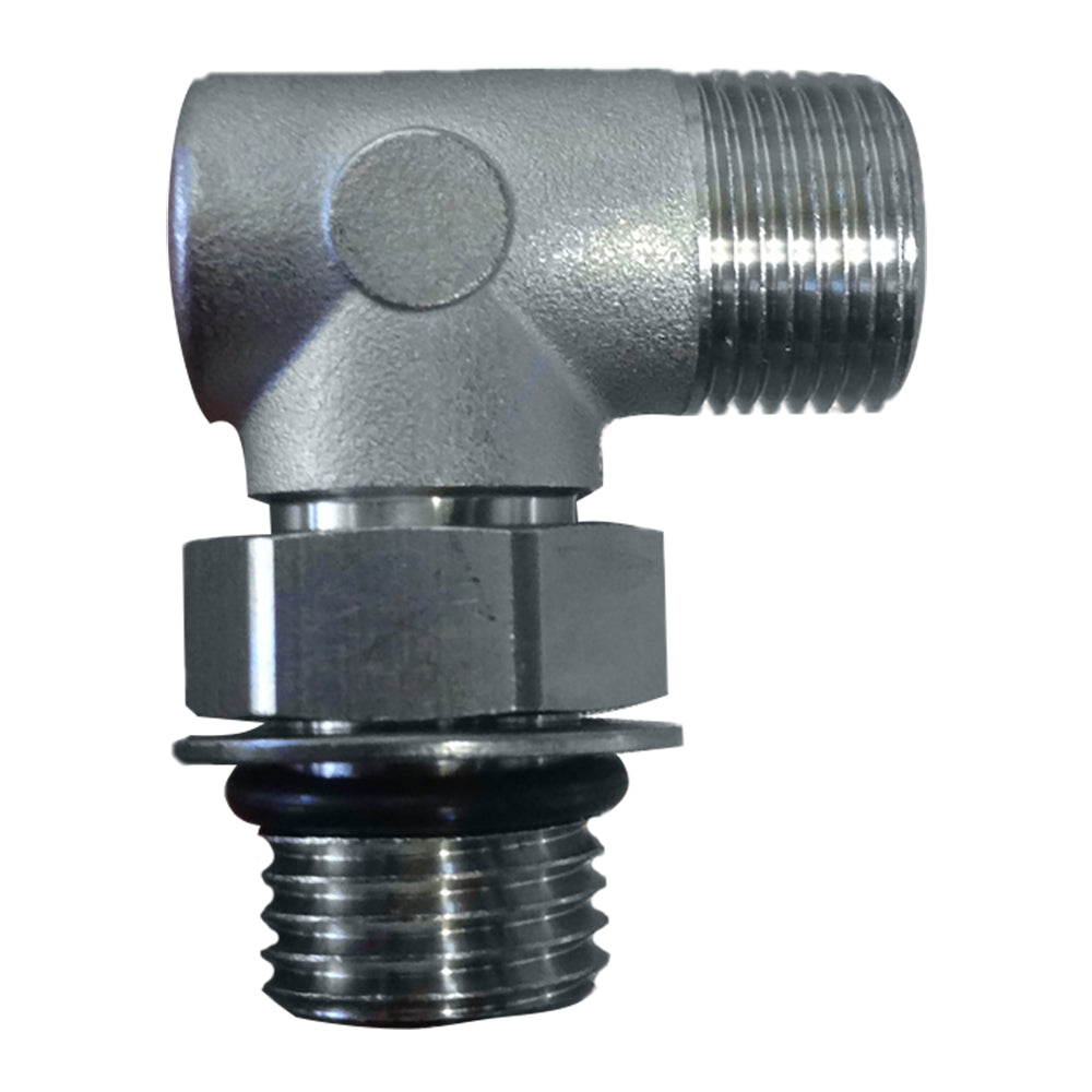 Uflex90° Adjustable Fitting f/Back of UP Series Helms ORB 6 to 3/8" COMP AF90