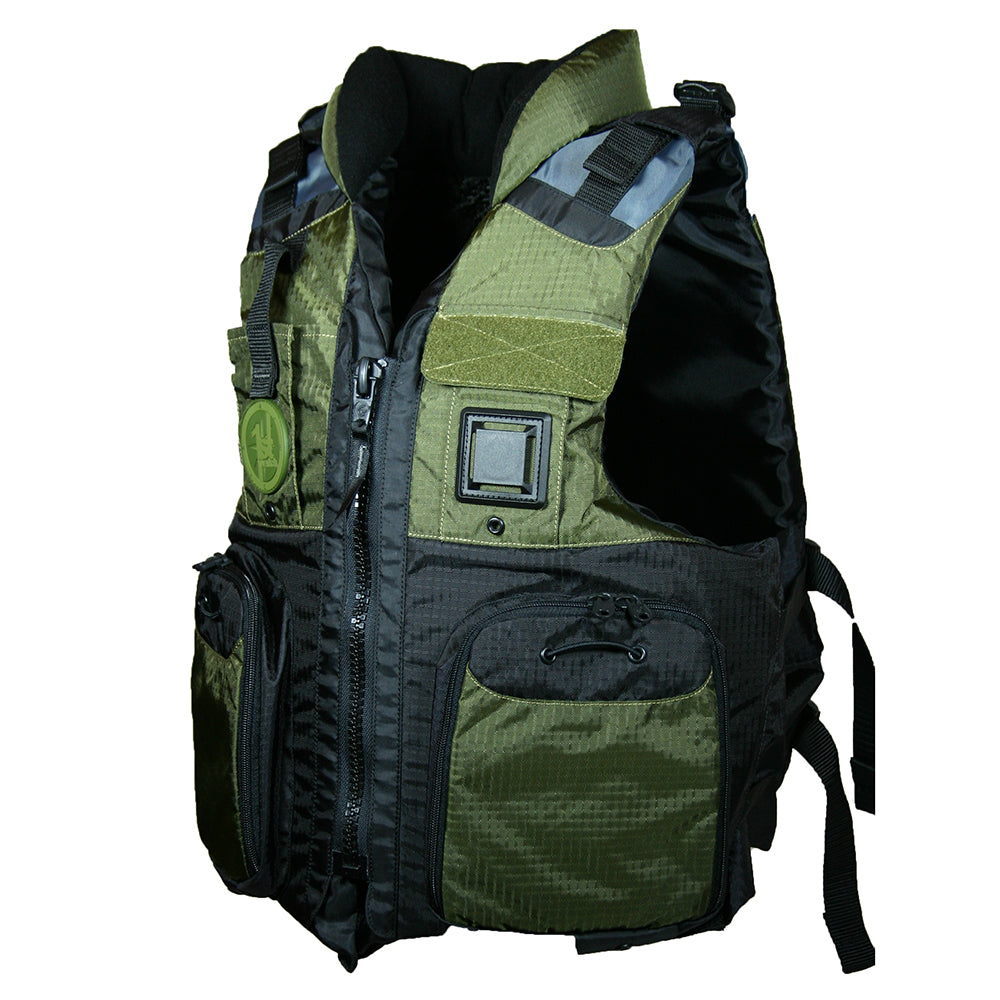 First Watch AV-800 Four Pocket Flotation Vest - OD Green - Small to Medium AV-800-GN-S/M