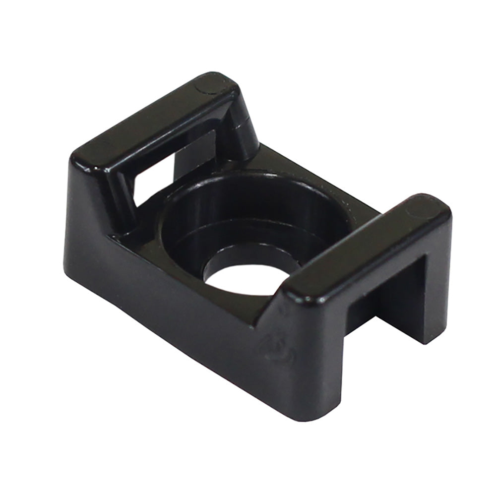 Pacer Screw Down Cable Tie Mount - #8 Screw Mount Method - Black - 100 Pack CTM2S8BK-100