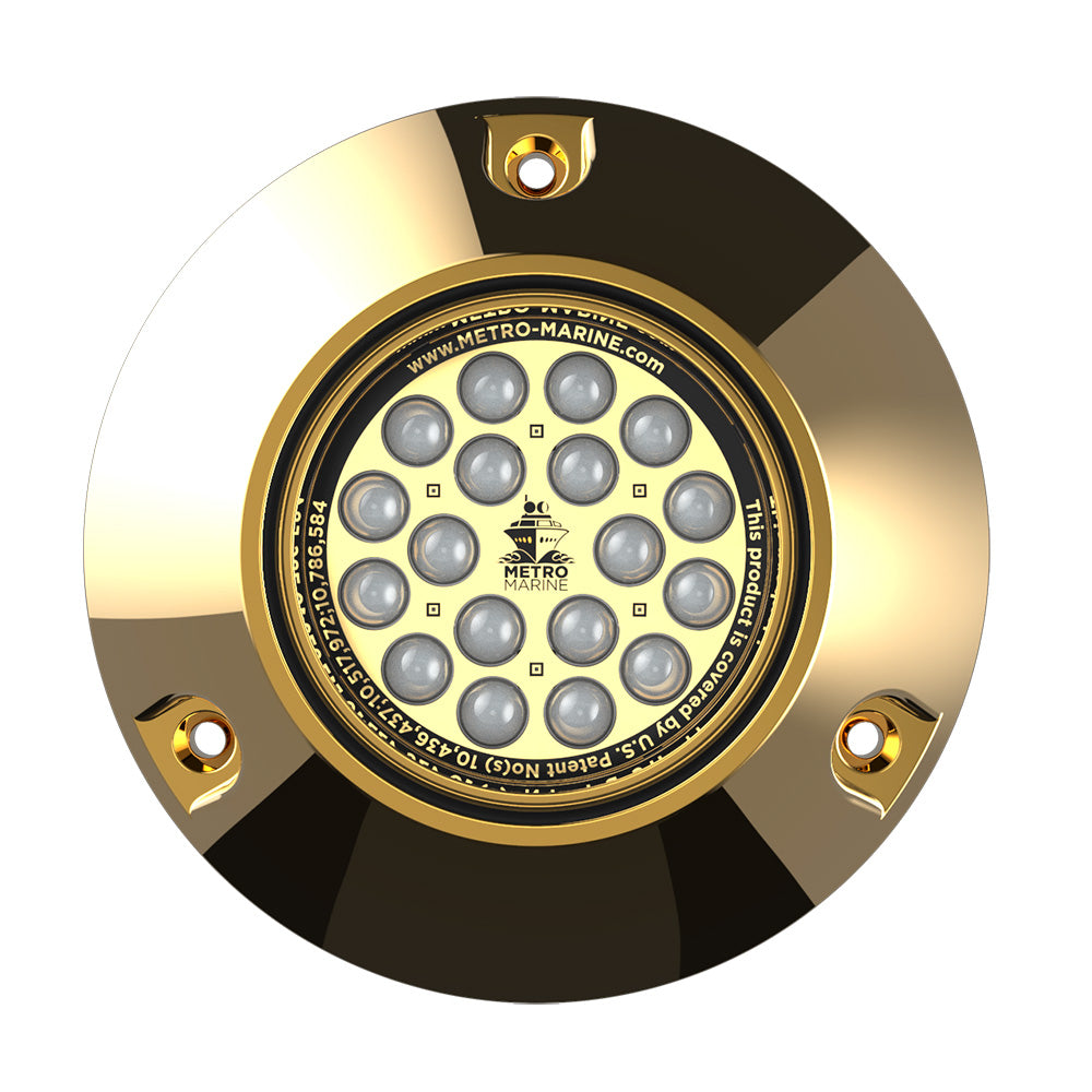 Metro Marine High-Output Submersible Underwater Light w/Intelligent Monochromatic LEDs - Aqua, 45° Beam F-BMR1-A3-45