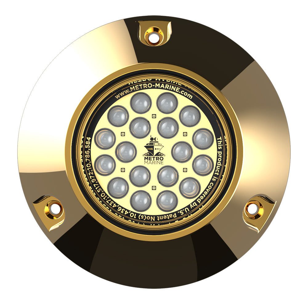 Metro Marine High-Output Submersible Underwater Light w/Intelligent Monochromatic LEDs - Blue, 45° Beam F-BMR1-B3-45
