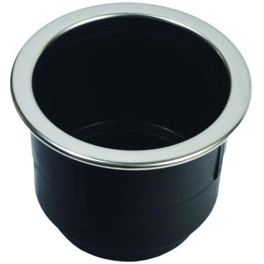 Th Marine Black Mldd Cup Holder With Stainless Steel Rim (Lch-1Sr-Dp)