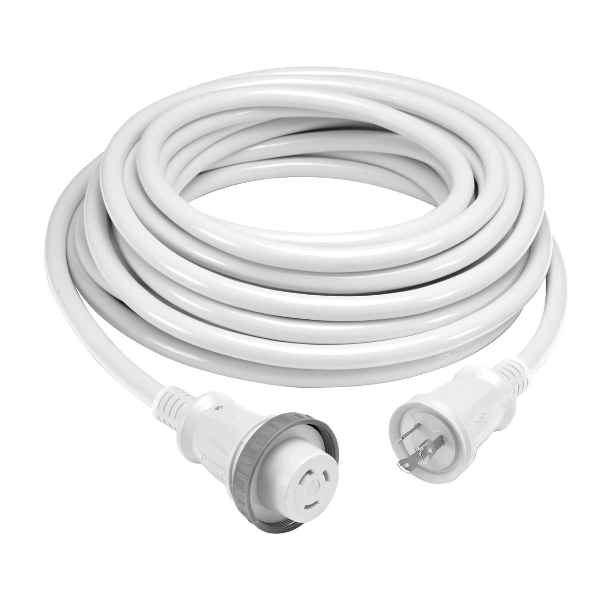 Hubbell HBL61CM08WLED 30 Amp 50 Foot Cordset With LED White HBL61CM08WLED