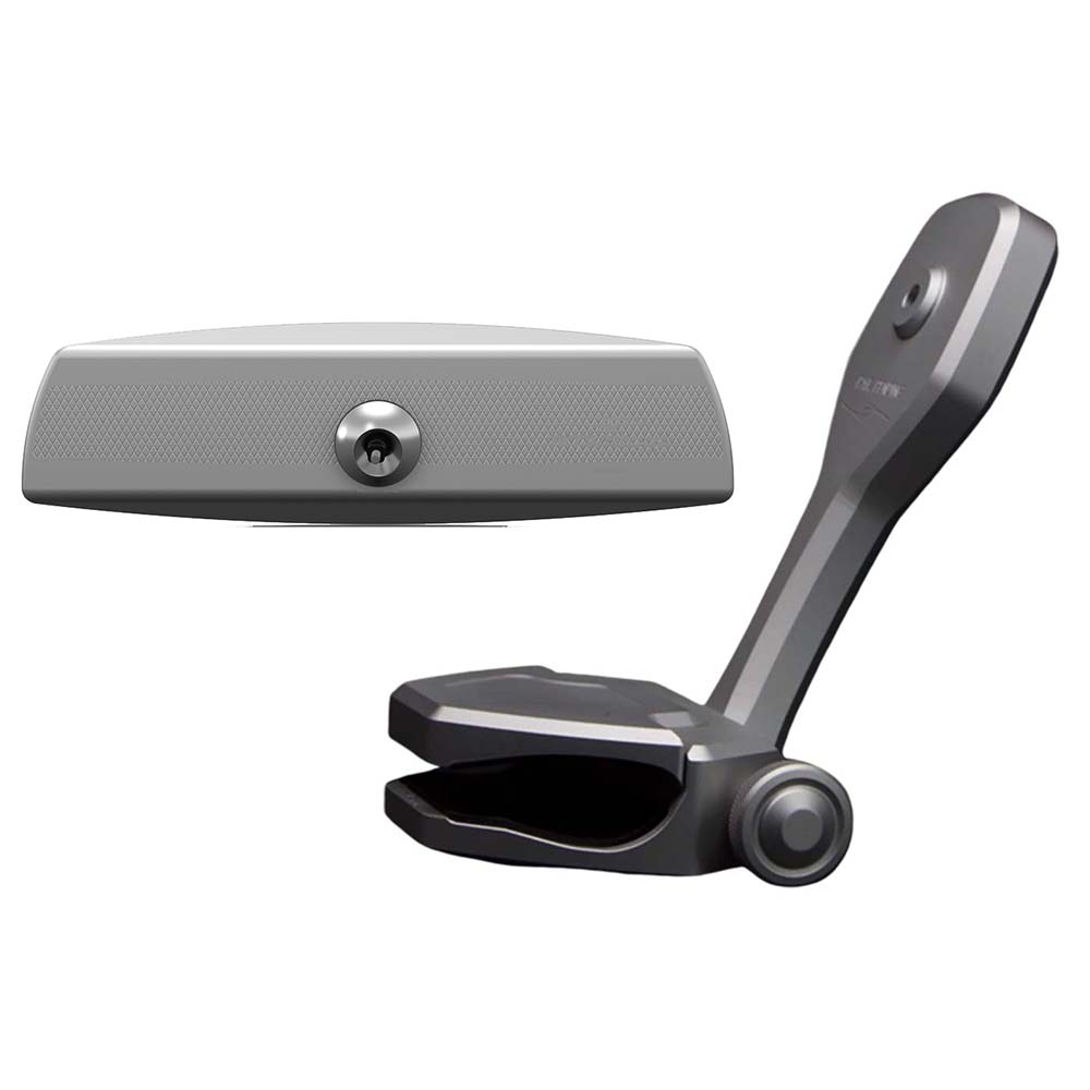 PTM Edge Mirror/Bracket Kit w/VR-140 Elite Mirror & ZXR-361 (Titanium Grey) P12848-1361TEBGR
