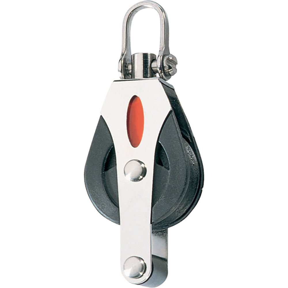Ronstan Series 30 Utility Ball Bearing Block - Single, Becket, Swivel Shackle Head RF30110