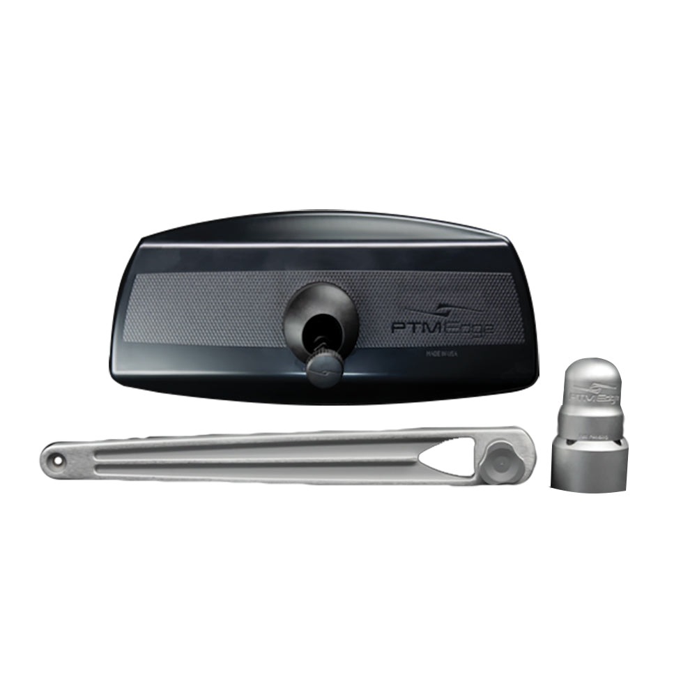 PTM Edge UCX-17 PRO Pontoon Mirror/Bracket Kit - Silver P13157-170TEBCL