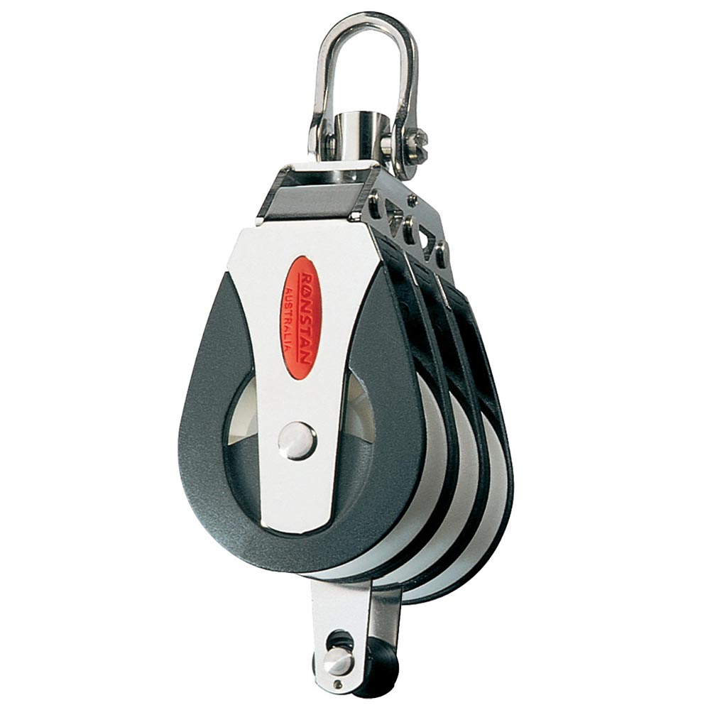Ronstan Series 40 All Purpose Block - Triple - Becket - Swivel Head RF41310