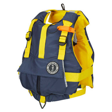 Mustang Youth Bobby Foam Vest - Yellow/Navy MV2500-5-0-216