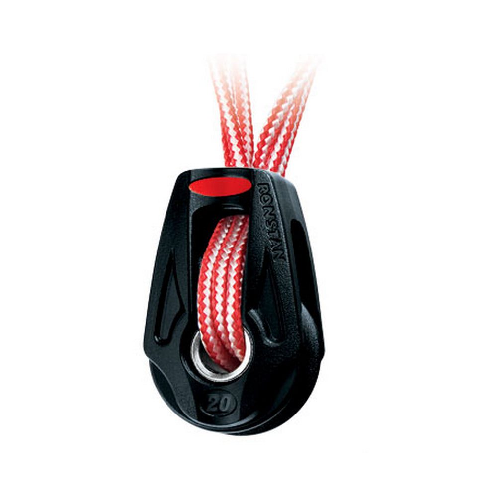 Ronstan Series 20 Ball Bearing Orbit Block - Single - Dyneema Lashing - Becket Option RF25109
