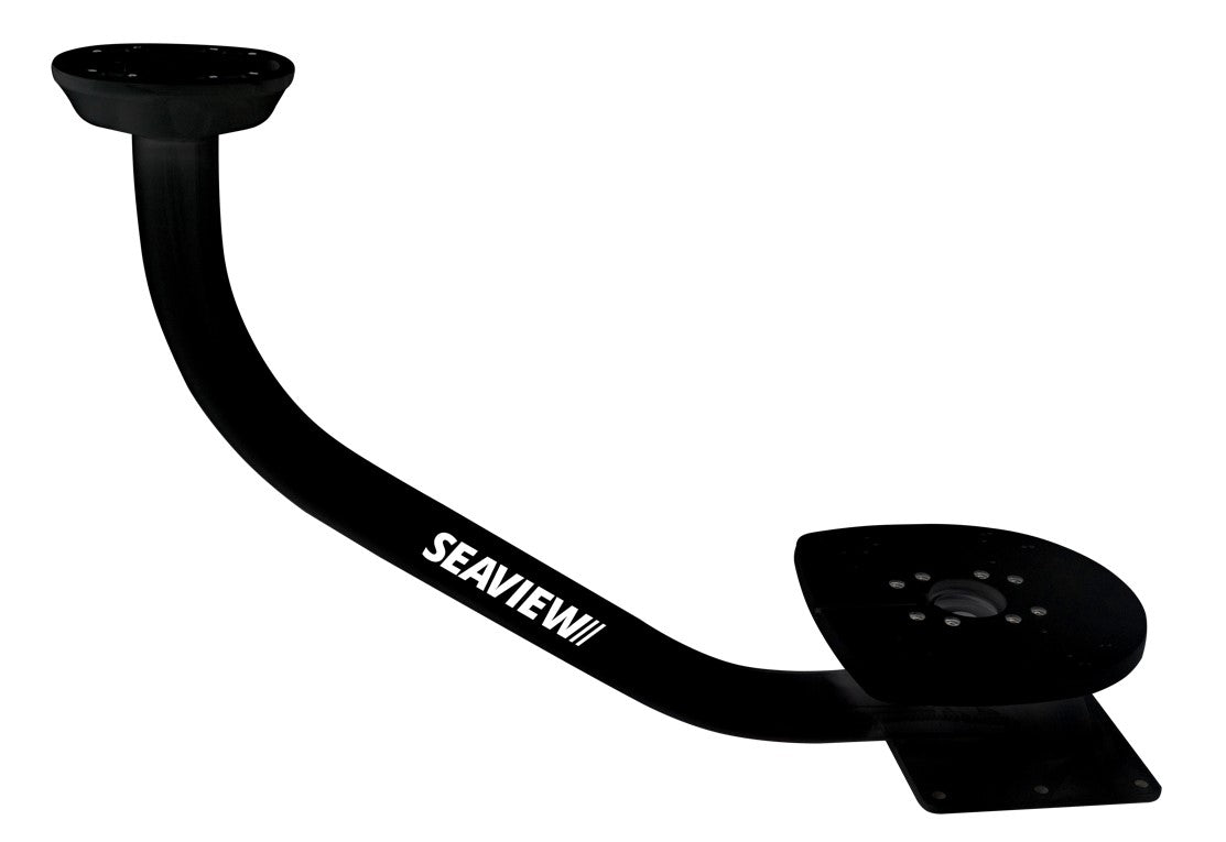 Seaview PMADM3M1BLK Dual Mount Aft Rake Requires Plate Black Finish PMADM3M1BLK
