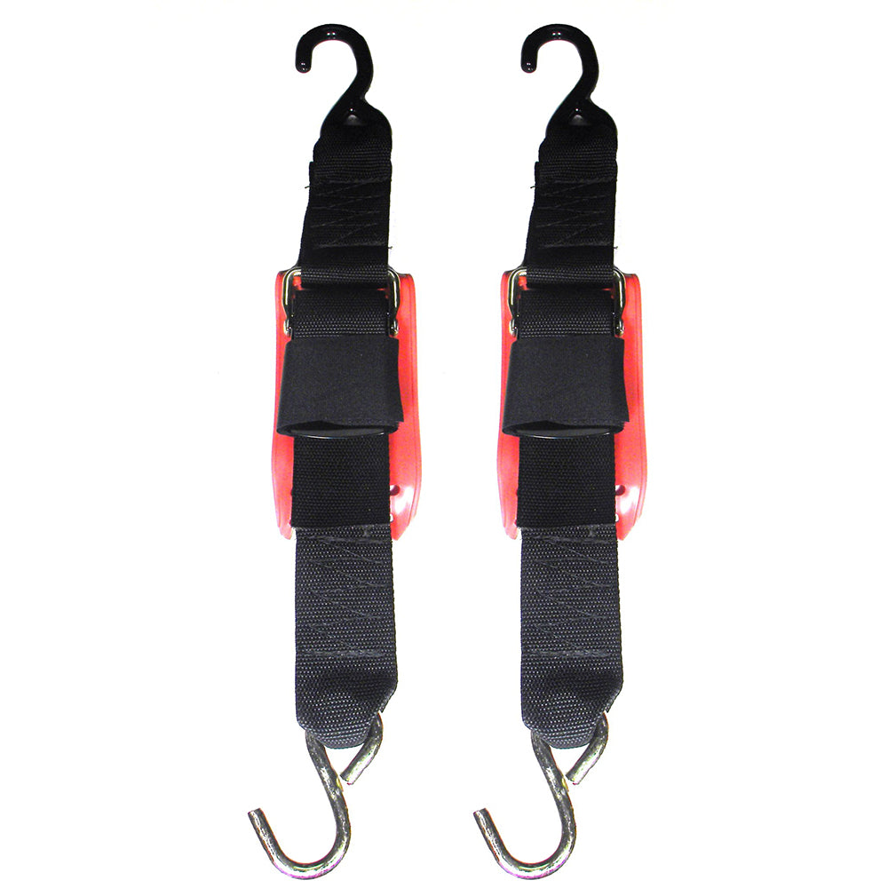 Rod Saver Quick Release Trailer Tie-Down w/Vinyl Pad - 2" x 4' - Pair QRTD4VP