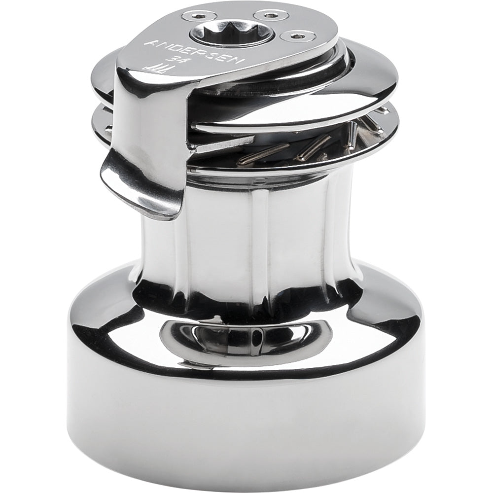 ANDERSEN 34 ST FS - 2-Speed Self-Tailing Manual Winch - Full Stainless Steel RA2034010000