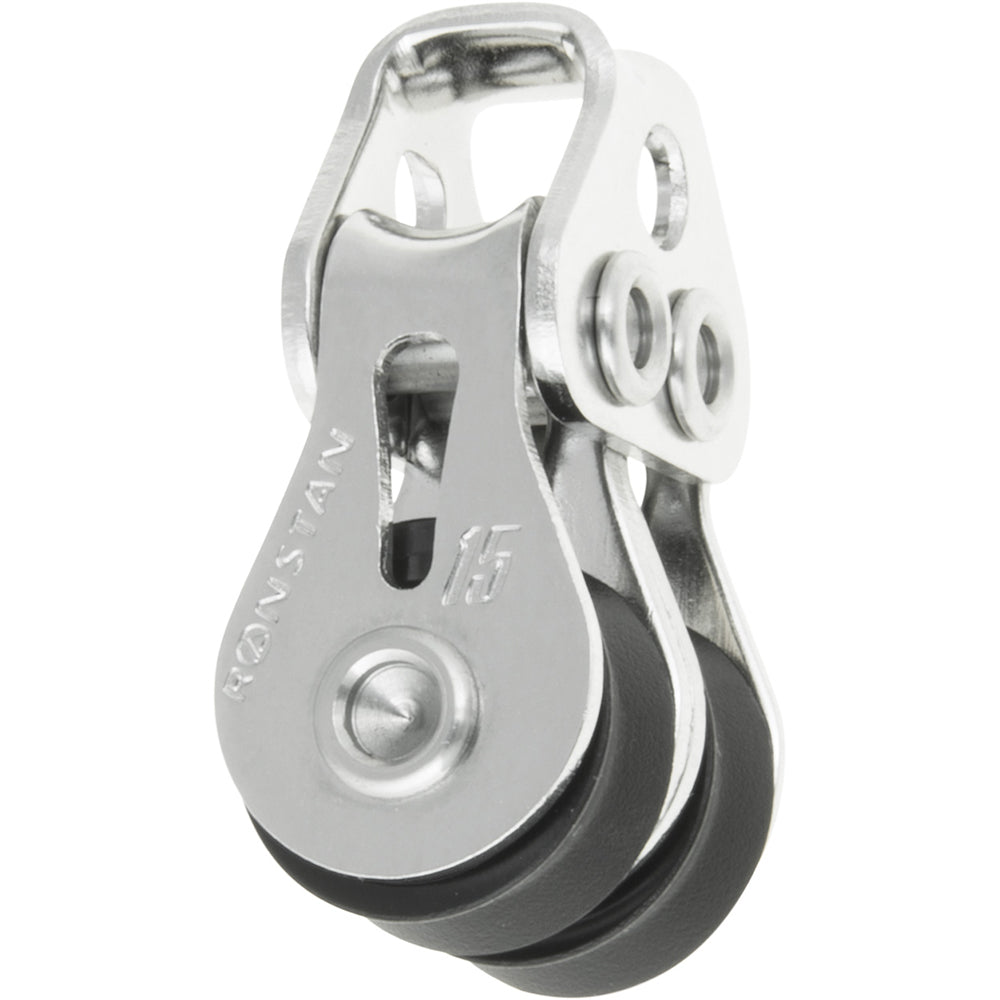 Ronstan Series 15 Ball Bearing Utility Block - Double, Loop Head RF15202