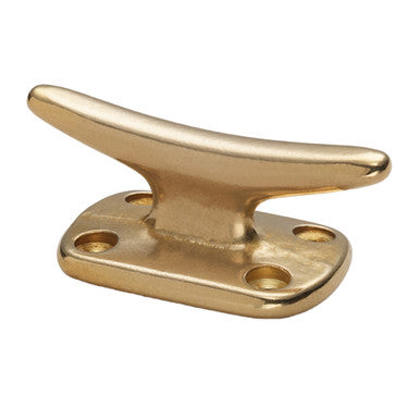 Whitecap Fender Cleat - Polished Brass - 2" S-976BC