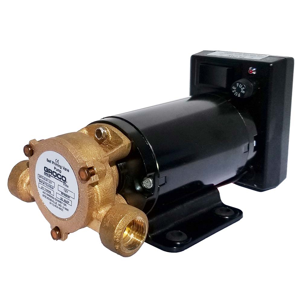 GROCO Commercial Duty Reversing Vane Pump - 24V SPO-80-R 24V